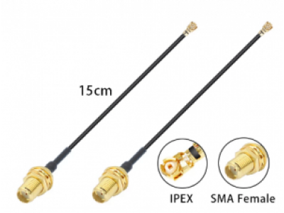 Кабель Пигтейл IPEX U.fl Female - SMA Female Радиочастотный кабель RG1.13 (SMA F to IPEX-1) 5 см Кабель Пигтейл IPEX U.fl Female - SMA Female Радиочастотный кабель RG1.13 (SMA F to IPEX-1) 5 см